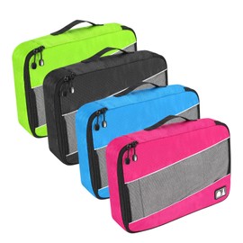Packing Cubes for Suitcases,SWEDOU 4pcs Large Packing Cubes Luggage Carry-On Suitcase Oragniser Bags for Travel Waterproof Storage Bag for Clothes (4color)