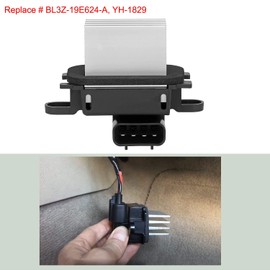 MOCW YH-1829 BL3Z-19E624-A HVAC Blower Motor Resistor AC Blower Control Module - Fit for 2010-2017 Ford Expedition 2010-2014 Ford F-150 2011-2017 Lincoln Navigator Auto Temp Control