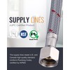 Faucet Supply Lines: WOWOW 40" Bathroom Sink Faucet Hose, Braided