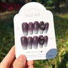 i-Laesh Handmade Press on Nails - Long Coffin Fake Nails