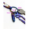 TIKING 10pcs/lots 0.47"/12mm Micro Titanium Ti Split Key Ring Keychain