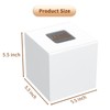 AITEE Acrylic Tissue Box Cover: White Square Tissue Holder Napkin