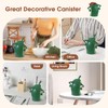 GUAOOYY Canister with Attitude, 27OZ Plastic Coffee Canister with Lid,