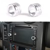 Center Console Volume Tune Knob Cover Ring Trim Interior Accessories