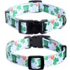 2 Pack St.Patrick's Day Dog Collar Adjustable Four Leaf Clover