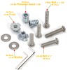 Reegoo 1/4-20 Threaded Inserts for Wood T Nuts 1/4-20 Bolts