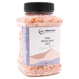 Himalayan Secrets Gourmet Pink Himalayan Salt - Bulk 5LB Jar - 100% Natural Healthy Salt Packed with Minerals - Kosher Certified (5 LB Coarse Jar)