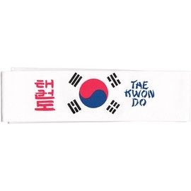 Martial Arts White Head Band Headband) - Korean Taekwondo TKD