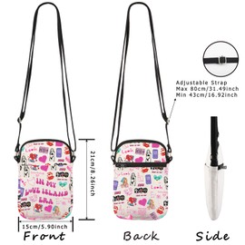 WCGXKO Reality TV Show Inspired Crossbody Bag Love Variety Show Gift for Reality TV Show Fans (Love Cr)