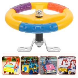 Toyvian Playground Steering Wheel, Plastic Steering Wheel Pirates Ships Wheel Outdoor Playhouse Toys for Kids Adults Outdoor Playground Playroom Treehouse Accessories