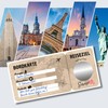 Travel voucher, scratch sticker, boarding pass, gift for couples, scratch