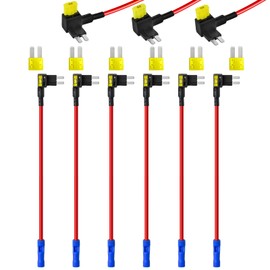 MuRealy Micro 2 Fuse Tap - Upgraded Add a Circuit Fuse Tap with 6pcs Micro2 Fuses, Micro Fuse Tap for Cars Trucks Boats (6 Pack)