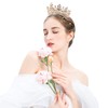 Yopay Gold Crowns, Full Round Diamond Crystal Bridal Wedding Crowns