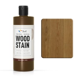 DWIL Water Based Wood Stain - Multiple Finishes, Fast Drying, Indoor and Outdoor Furniture, Wood Paneling, Cabinets and More, Low Odor ＆ Non-Toxic (8.5oz Natural Oak)