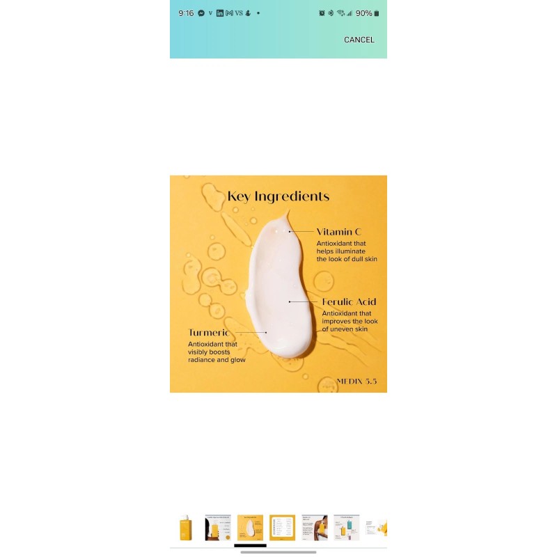 Medix 5.5 Vitamin C And Tumeric Body Cream