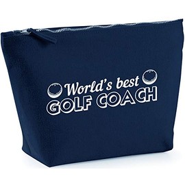 Hippowarehouse World's best golf coach printed make up cosmetic wash bag 18x19x9cm