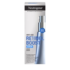Neutrogena Retinol Boost Serum (30ml), hoch wirksames Anti-Age Gesichtsserum mit Retinol, Myrtenblatt-Extrakt & Hyaluronsäure, effektives Gesichtspflege Serum für jünger & gesund aussehende Haut
