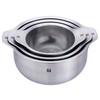 ZWILLING Prep 6-pc Brushed Stainless Steels Nesting Bowls & Strainers