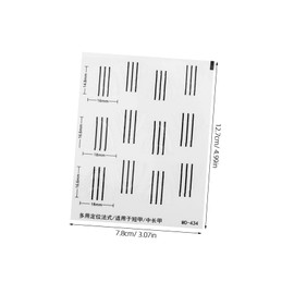 TOVINANNA 4 Pcs French Tip Stencils for Precise Nail Art Soft Flexible Crescent Design Stickers for Comfortable Application and Easy Adherence for DIY Manicure