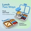 HOMEKOL Stainless Steel Bento Lunch Box + 9.5oz Insulated Food