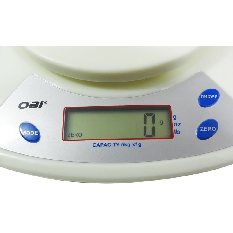 Bascula Multiuso 5 Kg a 1 Gramo Digital con Tazon