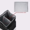 upra Car Trash Can with Lid,Bag Hanging Storage Pockets,Adjustable Tissue
