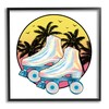Stupell Industries Retro Tropical Summer Sky Vintage Roller Skating Derby,