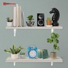 highdecora Floating Shelves Wall Mounted Ligh Grey Depth 250mm Set