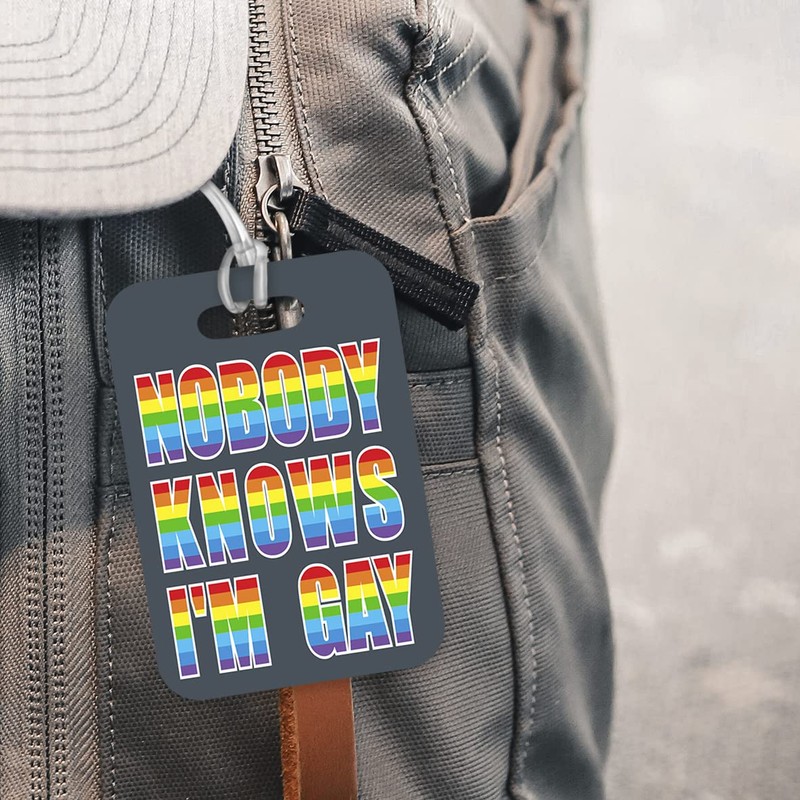 LT146 Nobody Knows I'm Gay Novelty Funny Unique Designer Gift
