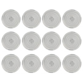 12pcs Arcade Button Cover Replace Mechanical Push Button Cover for Kailh for Cherry for TTC for Akko for Glorious Switches White