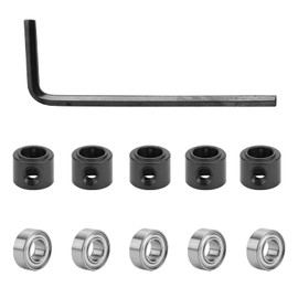 Yueqing Zhongji Router Bit Bearings Router Bit Bearings Replacement Set Bottom Bearing Replacement Kit | Inner Dia. 1/4” & Outer Dia. 1/2” Router Bit Bearings Set 5Pcs