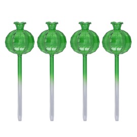 4pcs Self Watering Flower Globes Decorative Automatic Plants Watering Bulbs with Stopper for Indoor Outdoor