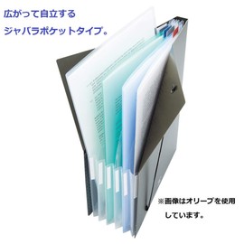 Lihit Lab Document File Stand File A4 Olive F7771-22