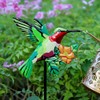 YZYOE Solar Powered Bird Water Kettle Light, Garden Decorative Iron