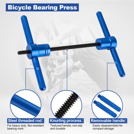 Devvicoo 25PCS Bicycle Bearing Press Set for Wheel Hub, Soft Tail Frame Pivot Point Installation with Bushing Tool