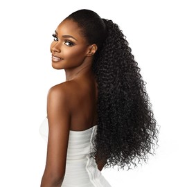 Sensationnel Lulu Pony Tail Drawstring - Cici High Heat Synthetic Yaki Ponytail or Up Do Hair Wig Piece (T2/27)