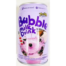 Bubble Milk Drink, Taro Flavor, 315ml, Pack of 6 芋頭珍奶