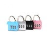 3 Digit Combination Padlock, 4mm Shackle Dia, Resettable Lock Zinc