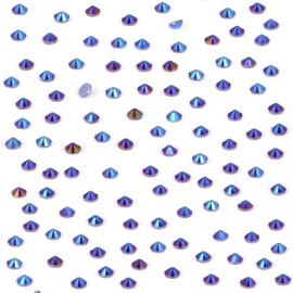 NCB 2880pcs Iron on Crystal Rhinestones Round Gems for Crafts Decoration DIY Jewelry Making (Amethyst AB, SS16 3.8mm)