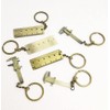 Hyamass Mini Keychain, 6-Pack Zinc Alloy Pocket-Sized Measuring Tool with