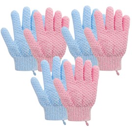 FOMIYES Bath Towel Gloves Exfoliating Shower Gloves Body Scrub Mitts for Gentle Skin Care