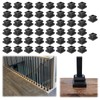 Muzata 50Pack Baluster Shoes Aluminum Flat Base Shoe for 1/2"