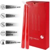 14 Pack Glowing Red Tapers Candles- 10-Inch unscented Candles for