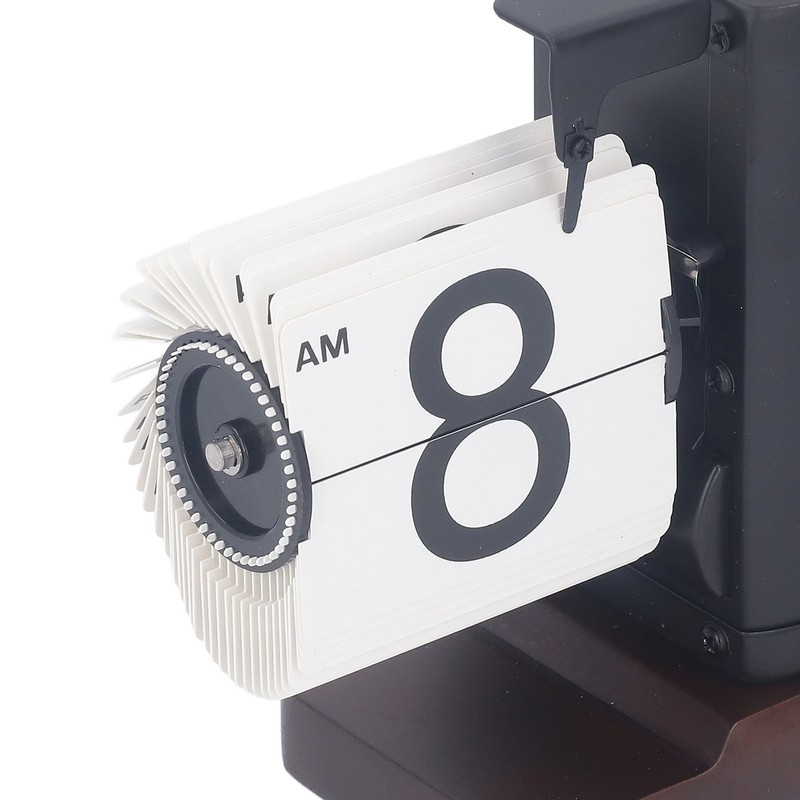 Digital Flip Dоwn Clock Retro Wooden Mechanical Flip Clock Desktop