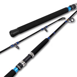 Fiblink Fishing Jigging Rod Saltwater Spinning 1 Piece Heavy Jigging Spinning Rod 6'Jig Fishing Pole 30-50lbs