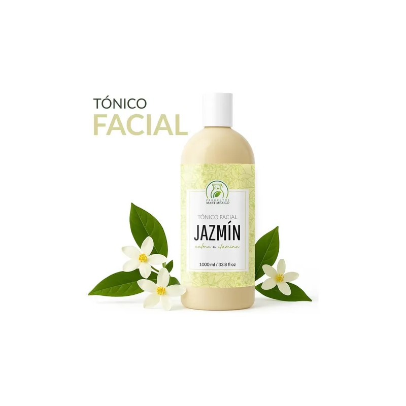 Tónico jazmín 1 L, aroma relajante e hidratación continua para