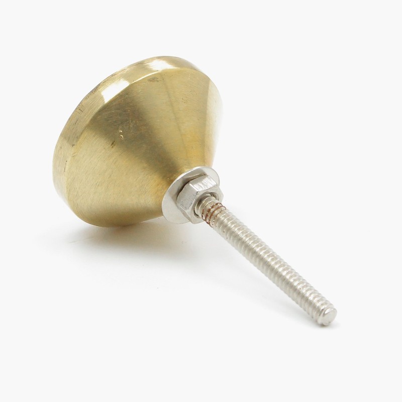 Handmade Inlay Pearl with Brass Body Mixed Media Knob, Pull,