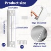 Protective Plate Door Handle, Reinforcement Plate for Doors, L-shaped, Stainless
