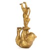 Moritz Decorative Figure Monkey Yoga Mother Playing with Child Polyresin