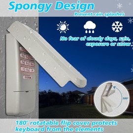 Universal Garage Door Opener Keypad Wireless and Keyless Entry System for LiftMaster Chamberlain Craftsman Opener with Learn Button, Replace for 877MAX 878MAX 377/977/877/66LM Wireless Keypad Remote